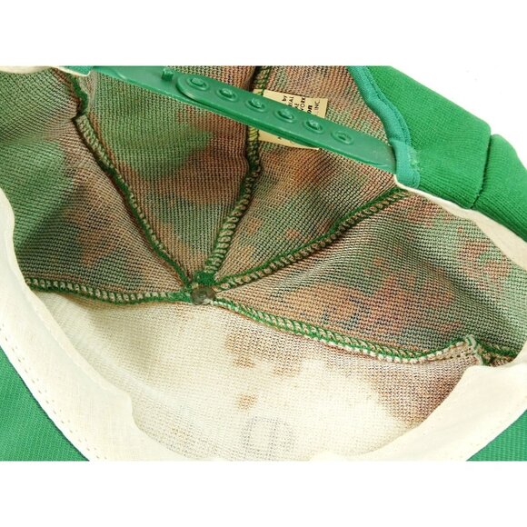 Vintage Park Place Tavern Newsboy Cap Hat Green White Snap Back - Picture 7 of 7